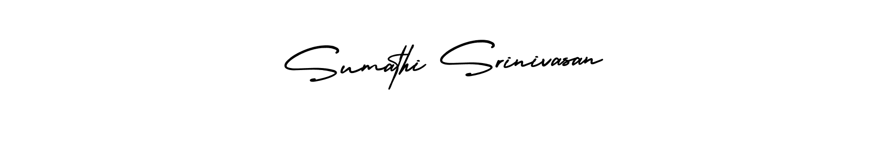Also You can easily find your signature by using the search form. We will create Sumathi Srinivasan name handwritten signature images for you free of cost using AmerikaSignatureDemo-Regular sign style. Sumathi Srinivasan signature style 3 images and pictures png