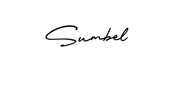 You should practise on your own different ways (AmerikaSignatureDemo-Regular) to write your name (Sumbel) in signature. don't let someone else do it for you. Sumbel signature style 3 images and pictures png