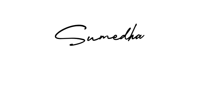 Sumedha stylish signature style. Best Handwritten Sign (AmerikaSignatureDemo-Regular) for my name. Handwritten Signature Collection Ideas for my name Sumedha. Sumedha signature style 3 images and pictures png