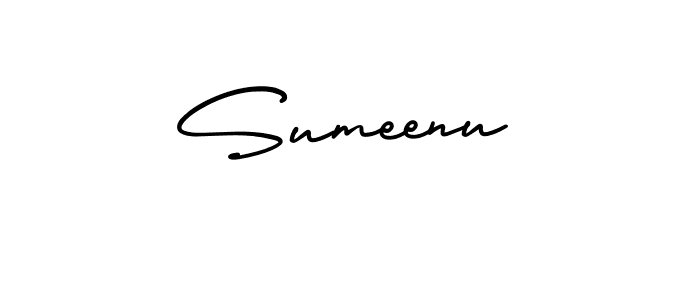 It looks lik you need a new signature style for name Sumeenu. Design unique handwritten (AmerikaSignatureDemo-Regular) signature with our free signature maker in just a few clicks. Sumeenu signature style 3 images and pictures png