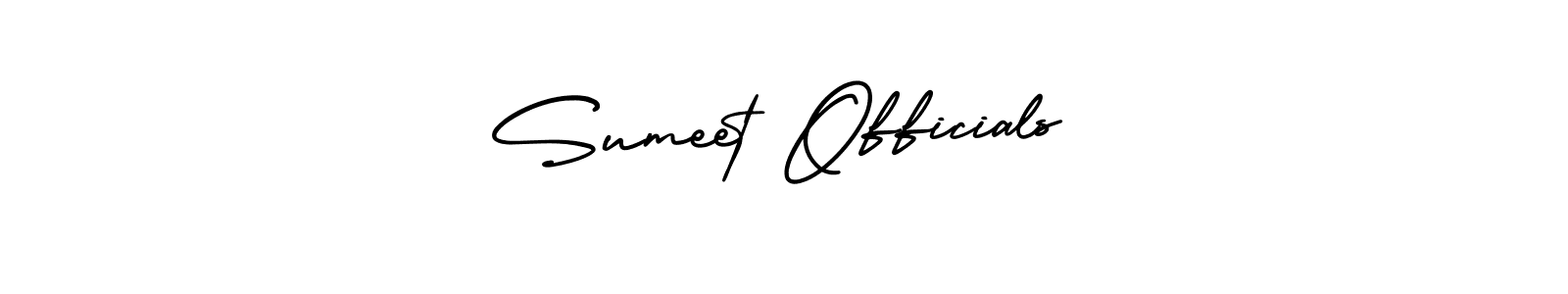 AmerikaSignatureDemo-Regular is a professional signature style that is perfect for those who want to add a touch of class to their signature. It is also a great choice for those who want to make their signature more unique. Get Sumeet Officials name to fancy signature for free. Sumeet Officials signature style 3 images and pictures png