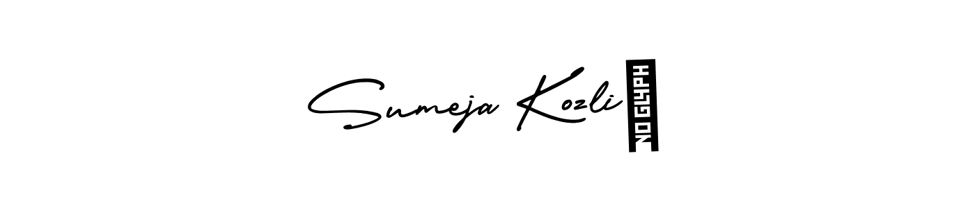 Also You can easily find your signature by using the search form. We will create Sumeja Kozlić name handwritten signature images for you free of cost using AmerikaSignatureDemo-Regular sign style. Sumeja Kozlić signature style 3 images and pictures png