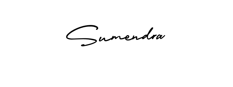 How to make Sumendra signature? AmerikaSignatureDemo-Regular is a professional autograph style. Create handwritten signature for Sumendra name. Sumendra signature style 3 images and pictures png