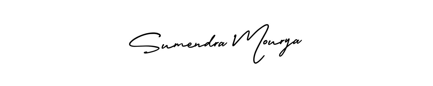 Design your own signature with our free online signature maker. With this signature software, you can create a handwritten (AmerikaSignatureDemo-Regular) signature for name Sumendra Mourya. Sumendra Mourya signature style 3 images and pictures png