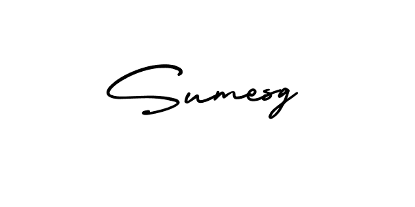 Sumesg stylish signature style. Best Handwritten Sign (AmerikaSignatureDemo-Regular) for my name. Handwritten Signature Collection Ideas for my name Sumesg. Sumesg signature style 3 images and pictures png