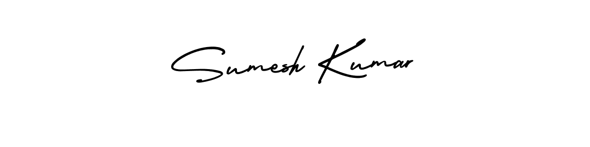 How to make Sumesh Kumar signature? AmerikaSignatureDemo-Regular is a professional autograph style. Create handwritten signature for Sumesh Kumar name. Sumesh Kumar signature style 3 images and pictures png