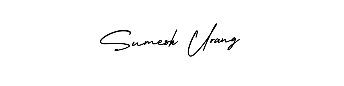 Design your own signature with our free online signature maker. With this signature software, you can create a handwritten (AmerikaSignatureDemo-Regular) signature for name Sumesh Urang. Sumesh Urang signature style 3 images and pictures png