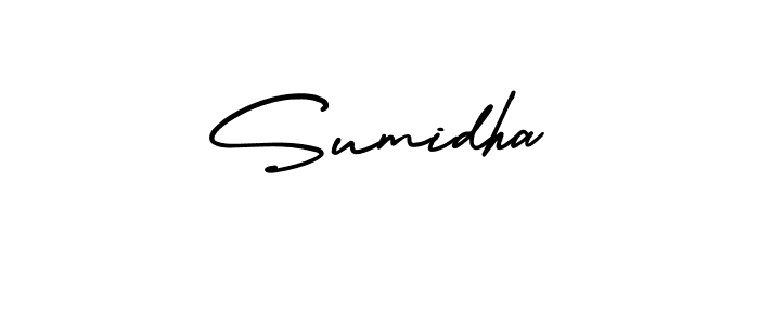 It looks lik you need a new signature style for name Sumidha. Design unique handwritten (AmerikaSignatureDemo-Regular) signature with our free signature maker in just a few clicks. Sumidha signature style 3 images and pictures png
