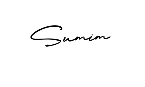 Design your own signature with our free online signature maker. With this signature software, you can create a handwritten (AmerikaSignatureDemo-Regular) signature for name Sumim. Sumim signature style 3 images and pictures png