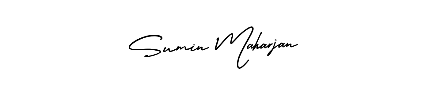 Also we have Sumin Maharjan name is the best signature style. Create professional handwritten signature collection using AmerikaSignatureDemo-Regular autograph style. Sumin Maharjan signature style 3 images and pictures png