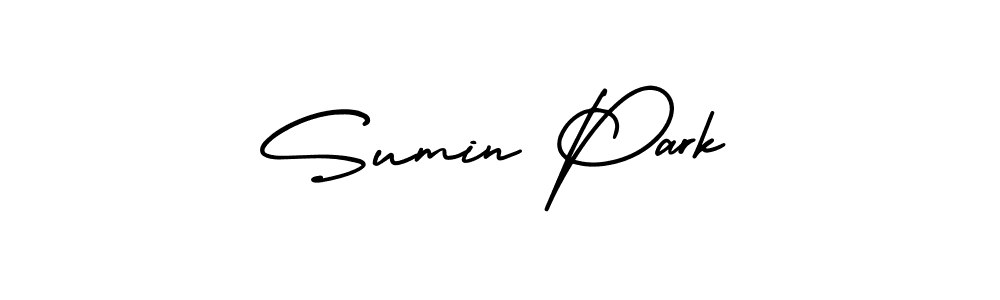 Use a signature maker to create a handwritten signature online. With this signature software, you can design (AmerikaSignatureDemo-Regular) your own signature for name Sumin Park. Sumin Park signature style 3 images and pictures png