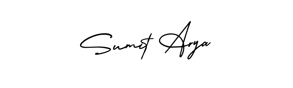 This is the best signature style for the Sumit Arya name. Also you like these signature font (AmerikaSignatureDemo-Regular). Mix name signature. Sumit Arya signature style 3 images and pictures png