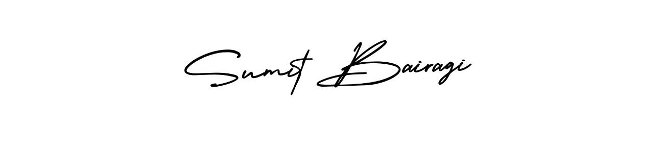 How to Draw Sumit Bairagi signature style? AmerikaSignatureDemo-Regular is a latest design signature styles for name Sumit Bairagi. Sumit Bairagi signature style 3 images and pictures png