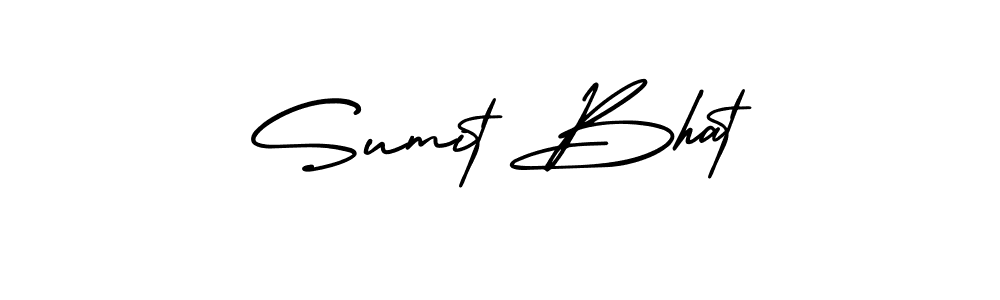 Design your own signature with our free online signature maker. With this signature software, you can create a handwritten (AmerikaSignatureDemo-Regular) signature for name Sumit Bhat. Sumit Bhat signature style 3 images and pictures png