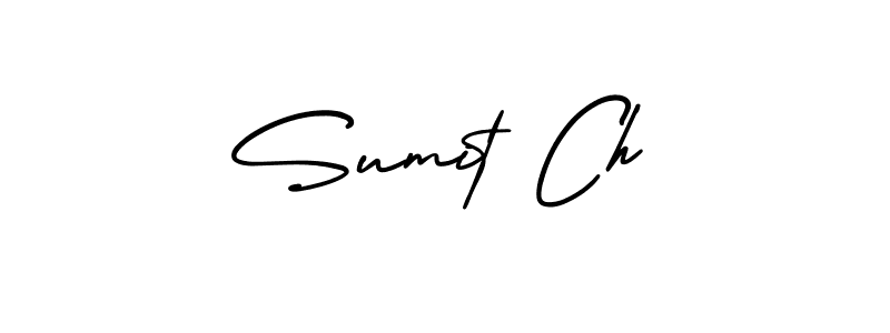 Use a signature maker to create a handwritten signature online. With this signature software, you can design (AmerikaSignatureDemo-Regular) your own signature for name Sumit Ch. Sumit Ch signature style 3 images and pictures png