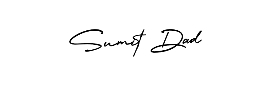 It looks lik you need a new signature style for name Sumit Dad. Design unique handwritten (AmerikaSignatureDemo-Regular) signature with our free signature maker in just a few clicks. Sumit Dad signature style 3 images and pictures png