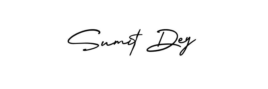 You should practise on your own different ways (AmerikaSignatureDemo-Regular) to write your name (Sumit Dey) in signature. don't let someone else do it for you. Sumit Dey signature style 3 images and pictures png
