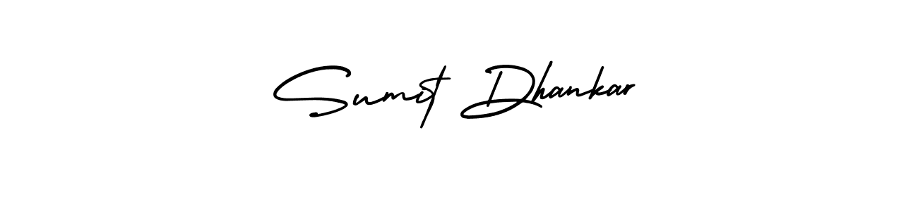 Use a signature maker to create a handwritten signature online. With this signature software, you can design (AmerikaSignatureDemo-Regular) your own signature for name Sumit Dhankar. Sumit Dhankar signature style 3 images and pictures png