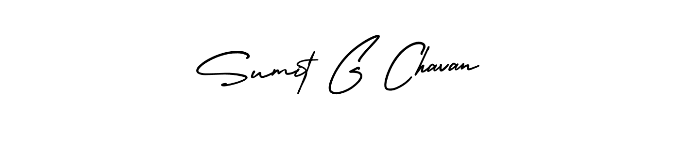 Create a beautiful signature design for name Sumit G Chavan. With this signature (AmerikaSignatureDemo-Regular) fonts, you can make a handwritten signature for free. Sumit G Chavan signature style 3 images and pictures png