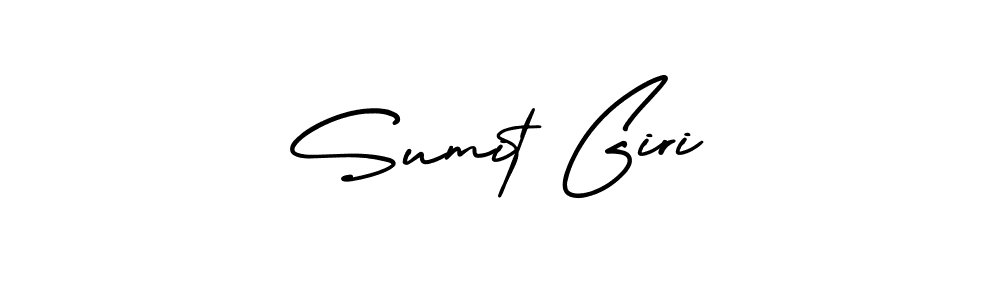 You should practise on your own different ways (AmerikaSignatureDemo-Regular) to write your name (Sumit Giri) in signature. don't let someone else do it for you. Sumit Giri signature style 3 images and pictures png