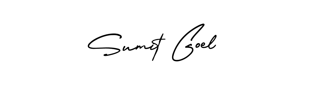 It looks lik you need a new signature style for name Sumit Goel. Design unique handwritten (AmerikaSignatureDemo-Regular) signature with our free signature maker in just a few clicks. Sumit Goel signature style 3 images and pictures png