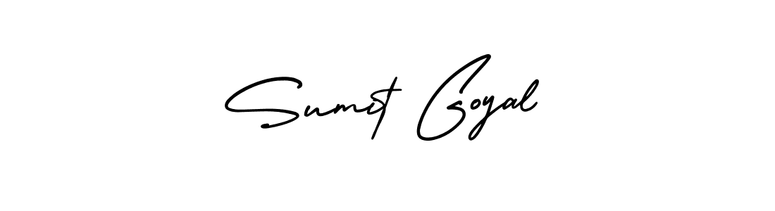 Create a beautiful signature design for name Sumit Goyal. With this signature (AmerikaSignatureDemo-Regular) fonts, you can make a handwritten signature for free. Sumit Goyal signature style 3 images and pictures png