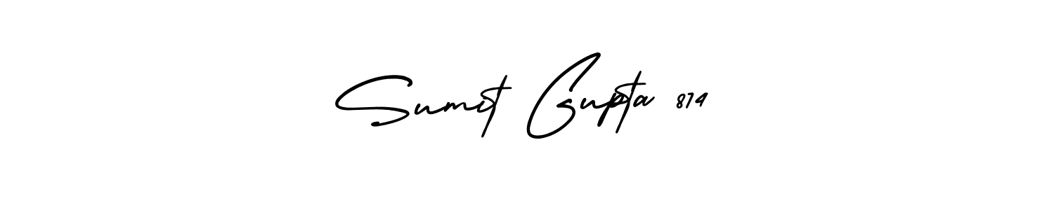 How to make Sumit Gupta 874 signature? AmerikaSignatureDemo-Regular is a professional autograph style. Create handwritten signature for Sumit Gupta 874 name. Sumit Gupta 874 signature style 3 images and pictures png