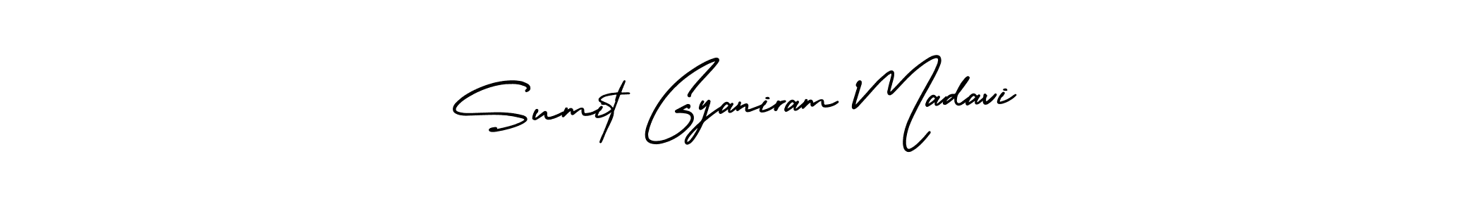 AmerikaSignatureDemo-Regular is a professional signature style that is perfect for those who want to add a touch of class to their signature. It is also a great choice for those who want to make their signature more unique. Get Sumit Gyaniram Madavi name to fancy signature for free. Sumit Gyaniram Madavi signature style 3 images and pictures png