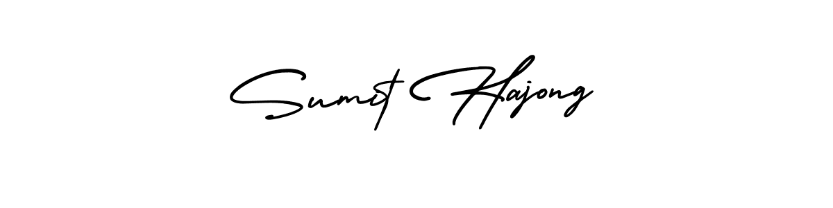 How to make Sumit Hajong signature? AmerikaSignatureDemo-Regular is a professional autograph style. Create handwritten signature for Sumit Hajong name. Sumit Hajong signature style 3 images and pictures png