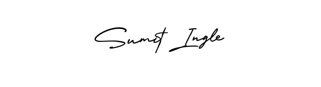 How to Draw Sumit Ingle signature style? AmerikaSignatureDemo-Regular is a latest design signature styles for name Sumit Ingle. Sumit Ingle signature style 3 images and pictures png