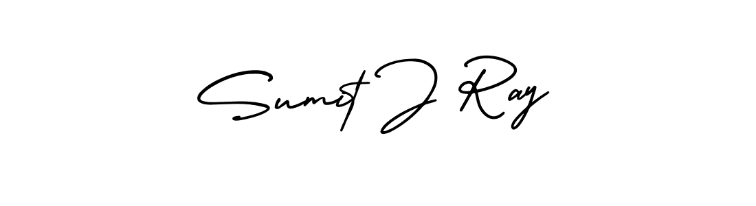 Also we have Sumit J Ray name is the best signature style. Create professional handwritten signature collection using AmerikaSignatureDemo-Regular autograph style. Sumit J Ray signature style 3 images and pictures png