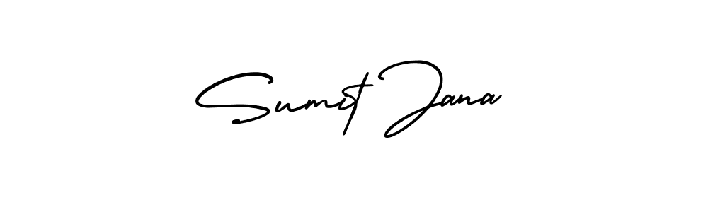 You should practise on your own different ways (AmerikaSignatureDemo-Regular) to write your name (Sumit Jana) in signature. don't let someone else do it for you. Sumit Jana signature style 3 images and pictures png