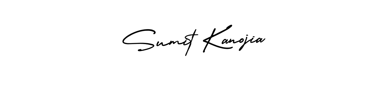 You should practise on your own different ways (AmerikaSignatureDemo-Regular) to write your name (Sumit Kanojia) in signature. don't let someone else do it for you. Sumit Kanojia signature style 3 images and pictures png