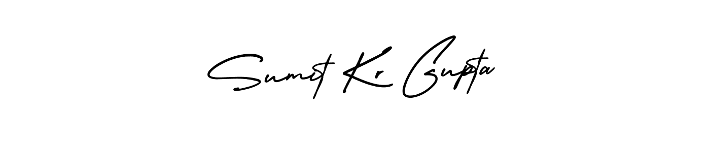 Make a beautiful signature design for name Sumit Kr Gupta. With this signature (AmerikaSignatureDemo-Regular) style, you can create a handwritten signature for free. Sumit Kr Gupta signature style 3 images and pictures png