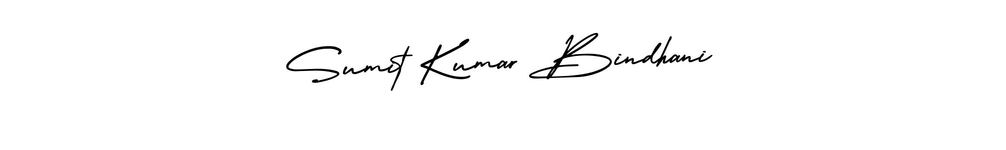 How to make Sumit Kumar Bindhani name signature. Use AmerikaSignatureDemo-Regular style for creating short signs online. This is the latest handwritten sign. Sumit Kumar Bindhani signature style 3 images and pictures png