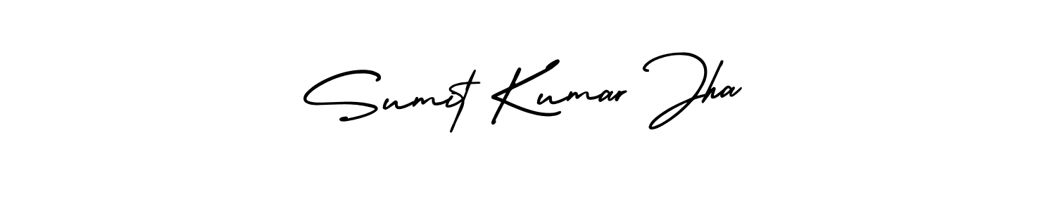 Use a signature maker to create a handwritten signature online. With this signature software, you can design (AmerikaSignatureDemo-Regular) your own signature for name Sumit Kumar Jha. Sumit Kumar Jha signature style 3 images and pictures png