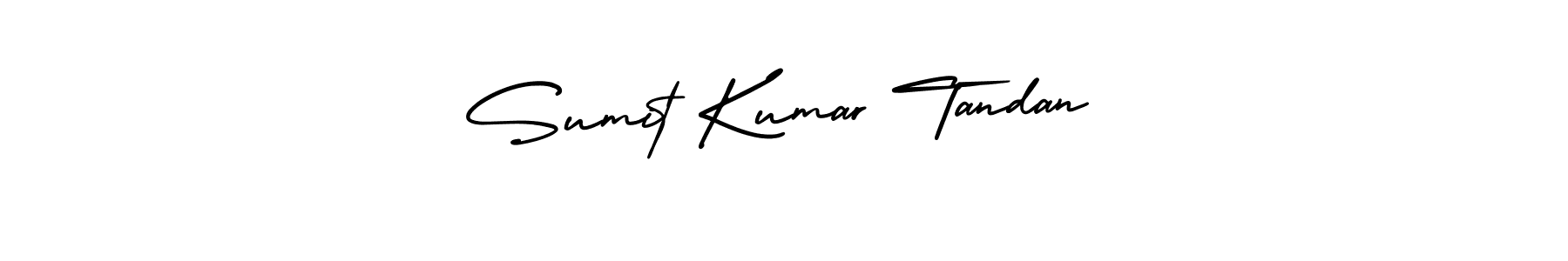 You should practise on your own different ways (AmerikaSignatureDemo-Regular) to write your name (Sumit Kumar Tandan) in signature. don't let someone else do it for you. Sumit Kumar Tandan signature style 3 images and pictures png