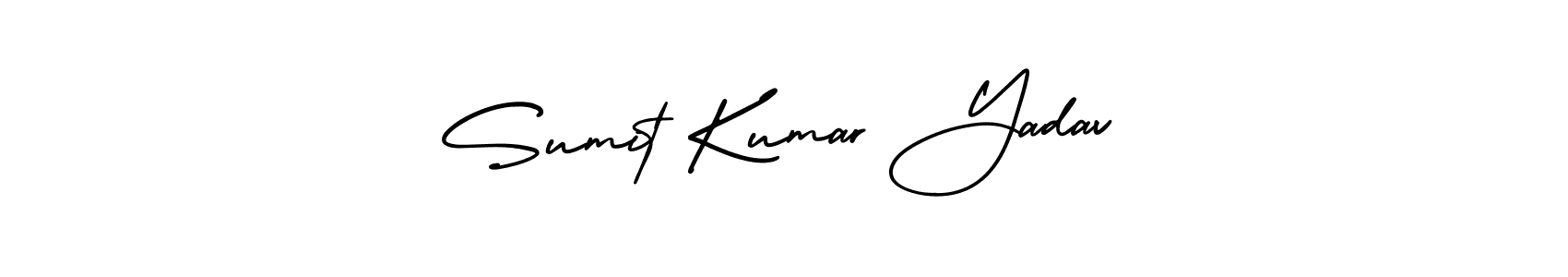 Also You can easily find your signature by using the search form. We will create Sumit Kumar Yadav name handwritten signature images for you free of cost using AmerikaSignatureDemo-Regular sign style. Sumit Kumar Yadav signature style 3 images and pictures png