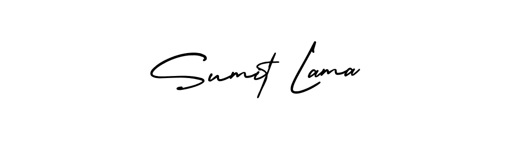 How to make Sumit Lama signature? AmerikaSignatureDemo-Regular is a professional autograph style. Create handwritten signature for Sumit Lama name. Sumit Lama signature style 3 images and pictures png