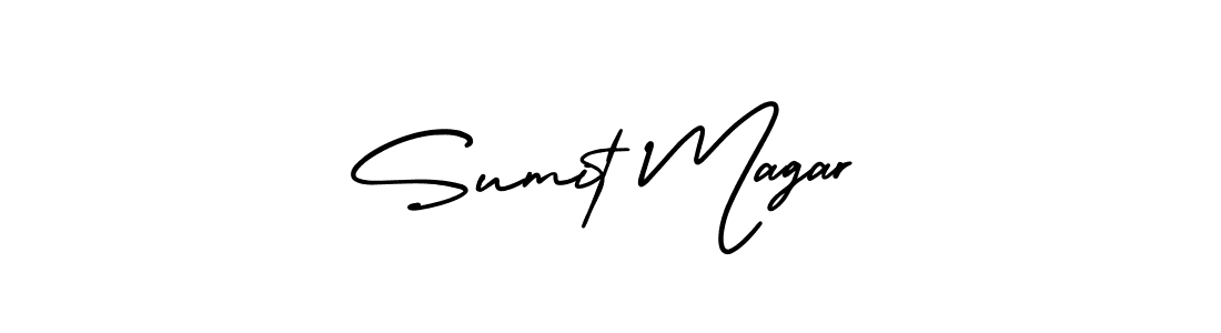 How to make Sumit Magar signature? AmerikaSignatureDemo-Regular is a professional autograph style. Create handwritten signature for Sumit Magar name. Sumit Magar signature style 3 images and pictures png
