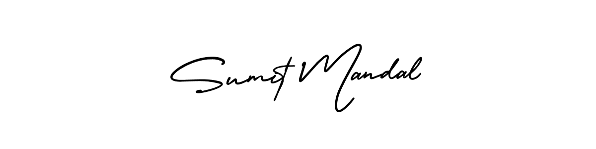 How to make Sumit Mandal signature? AmerikaSignatureDemo-Regular is a professional autograph style. Create handwritten signature for Sumit Mandal name. Sumit Mandal signature style 3 images and pictures png