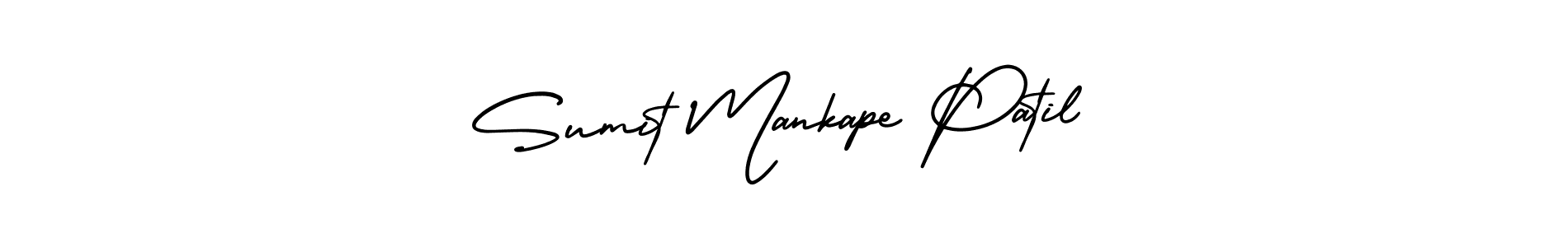 How to make Sumit Mankape Patil signature? AmerikaSignatureDemo-Regular is a professional autograph style. Create handwritten signature for Sumit Mankape Patil name. Sumit Mankape Patil signature style 3 images and pictures png