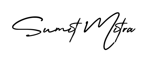 Practice writing Sumit Mitra with the flow of AmerikaSignatureDemo-Regular lettering. A fantastic source of inspiration for developing your personal signature style. Sumit Mitra signature style 3 images and pictures png