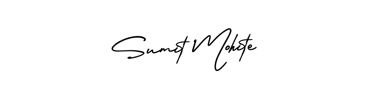 Use a signature maker to create a handwritten signature online. With this signature software, you can design (AmerikaSignatureDemo-Regular) your own signature for name Sumit Mohite. Sumit Mohite signature style 3 images and pictures png