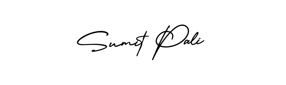 Use a signature maker to create a handwritten signature online. With this signature software, you can design (AmerikaSignatureDemo-Regular) your own signature for name Sumit Pali. Sumit Pali signature style 3 images and pictures png