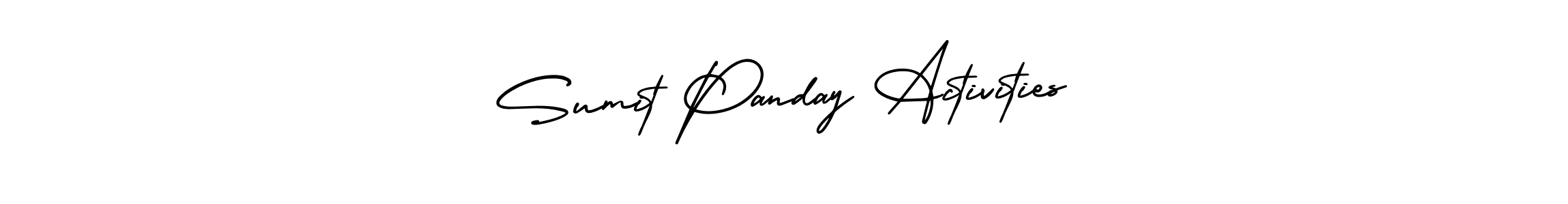 Best and Professional Signature Style for Sumit Panday Activities. AmerikaSignatureDemo-Regular Best Signature Style Collection. Sumit Panday Activities signature style 3 images and pictures png