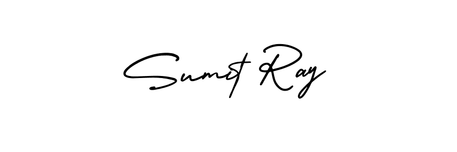 How to make Sumit Ray name signature. Use AmerikaSignatureDemo-Regular style for creating short signs online. This is the latest handwritten sign. Sumit Ray signature style 3 images and pictures png