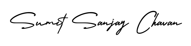 Achieve flawless digital penmanship with Sumit Sanjay Chavan name in AmerikaSignatureDemo-Regular font. The perfect tool for creating online signatures. Sumit Sanjay Chavan signature style 3 images and pictures png