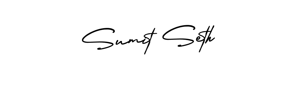 It looks lik you need a new signature style for name Sumit Seth. Design unique handwritten (AmerikaSignatureDemo-Regular) signature with our free signature maker in just a few clicks. Sumit Seth signature style 3 images and pictures png