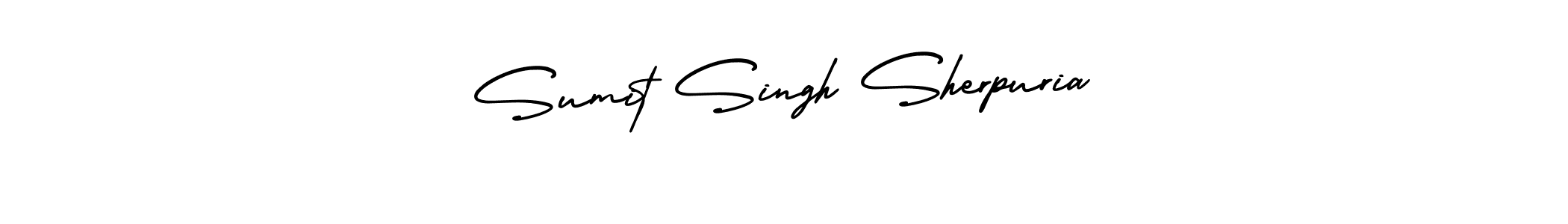 How to make Sumit Singh Sherpuria name signature. Use AmerikaSignatureDemo-Regular style for creating short signs online. This is the latest handwritten sign. Sumit Singh Sherpuria signature style 3 images and pictures png